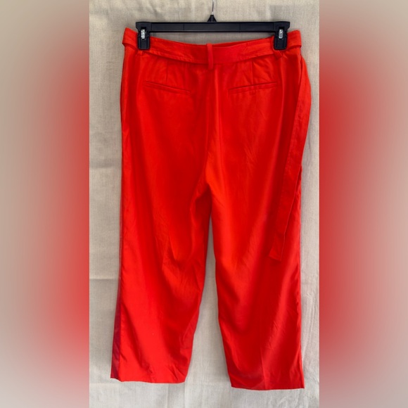 J. Crew Vibrant bright orange/ red Trousers Sz 6 - Picture 3 of 15